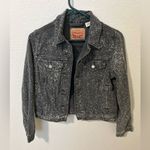 Levi's Gray & White Speckled Denim Jacket Size Small NWOT Photo 4