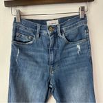 frame denim Frame Le Sylvie Slender Straight Distressed‎ Crop Jeans Size 24 Photo 2