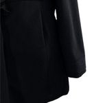 J.Crew 100% Wool Ruffle Chest Pea Coat Jacket Black Size 2 17501 Photo 4