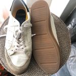 Sam Edelman Josi Gum Sole Leather Retro Genuine Leather lar up sneakers white with black details and arch support soles Photo 2