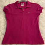 Lacoste  Women’s Shirt size 38 excellent condition color pink Photo 9