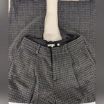 Vince Rtr sz10 Plaid Wide Leg Pants printed wool fall dark colors high rise Photo 4