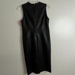 Spanx Leather-Like Sleeveless Sheath Dress Luxe Black NWT Sz Small New $228 Photo 3