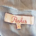 Parker  Womens Blouse Tank Top  Embroidered Floral Blue Sleeveless Boho Sz Large Photo 7