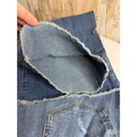 Style & Co Style Co Women Wide Leg Crop Jeans Medium Wash Distressed Frayed Hem Size 14 Photo 11