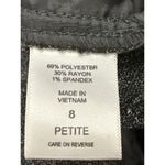 7th Avenue Suiting Collection 8P Dark Gray Tweed Pants Tailored Straight Leg Photo 8