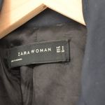 ZARA  Double Breasted Wool Blend Short Coat Lined Peacoat Navy Blue Women's S Photo 5