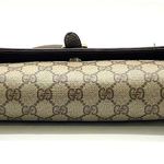 Gucci GG Supreme Horse Bit Brown Clutch & Crossbody Bag Two Tone Hardware EUC Photo 5