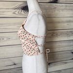 ZARA Off White Watermelon Fruit Print Strappy Backless Crop Top Photo 6