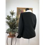 Le Suit  Essentials Women Black Jacket 3 Buttons 10P Office Siren Clueless Preppy Photo 4