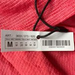 ZARA Trafaluc Ribbed Puffy Shoulder Long Sleeve Shirt Pink Size Medium Photo 7