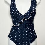 Summersalt Jacey Duprie One Piece Swimsuit Womens Size 6 Ruffle Wrap Polka Dot Photo 1