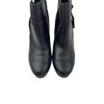 Sam Edelman * Sadee Black Leather Heeled Ankle Booties Womens Size 9 Double Zip Photo 8