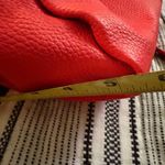 Boden Red Leather Satchel Top‎ Handle Shoulder Bag Tassel Accent Designer Style Photo 11