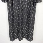 VTG Roamans Plus Size 24W Nightgown Black Floral Lace Semi Sheer Midi 1392 Photo 2