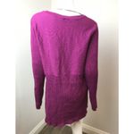 Style & Co . XL Blouse Magenta Purple Ribbed Sweater Photo 2
