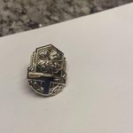 Gold Tone Four Leaf Clover Shamrock Brooch Tack Pin Photo 1