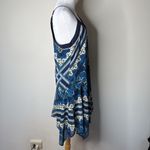 Adelyn Rae  Navy Print Handkerchief Tank Dress Photo 2