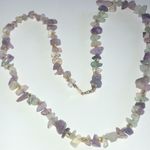 14kt GF Gold Filled Amethyst Purple Semi Precious Stone Boho Beaded Necklace Photo 6