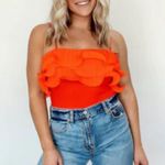 Lane 201  Vibrant Orange Summer Body Suit  Photo 0