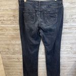 Chico's  Platinum Womens 3.5 Tall XLT Jeans Dark Wash Denim Wide Leg Stretch Photo 5