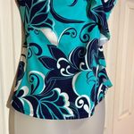 Vintage Jamaica Bay 1990s Ruffled Front Paisley Print Tankini Swim Top 8 Photo 7