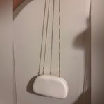 ZARA Cream Gold Womens Clutch Purse Box Crossbody Tik Tok Formal Wedding Photo 8