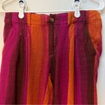 Urban Outfitters  Martina Linen Low-Rise Trouser Pant Purple and Orange Size 0 Photo 1