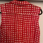 Anthropologie  11 1 TYLHO Tunic Mini Dress Red & White Gingham Button Womens M Photo 11
