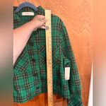 Les Soeurs NWT Le‎ Soeurs Green Plaid Jacket size L Photo 8
