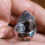 Bali Legacy Verde Onyx Sterling Silver Antique Garden and Floral Ring (Size 9) Photo 8
