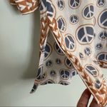 Gretchen Scott  Peace Sign V Neck Cotton Tunic. Size Small Photo 6