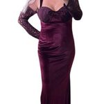 Cherley Black Cherry Velvet Maxi Dress Purple Size M Photo 12