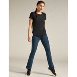 Beyond Yoga Featherweight On The Down Low Tee Black Short Sleeve Curved Hem S Photo 3