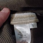 Coldwater Creek  Women's Size S Ribbed Turtleneck Green Silk Blend Pullover Photo 1