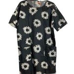 Old Navy SM 1960s Replica Blk Daisy Pocket Dress Photo 0