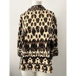 Chico's Leopard Print Jacket 2 Tribal Artsy Beaded Open Front Tribal African Photo 2