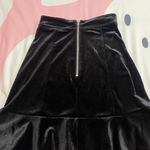 EXPRESS Black Velvet Skirt Photo 2
