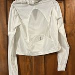 Free People Movement  White Cropped Zip-Up Hoodie, Medium NWOT Photo 7