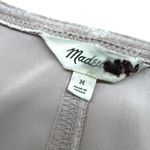 Madewell  Velvet V-Neck Balloon Sleeve Dress Blush Mauve Size Medium Photo 8