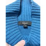 Rails ‎ Sasha Delft Blue Wool Cashmere Blend Mock Neck Knit Oversized Sweater XL Photo 4
