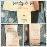 Sandy & Sid  Polka Dot Jumpsuit Spaghetti Strap Green White M Photo 6