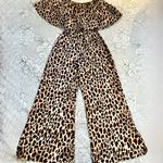 Show Me Your Mumu  Rowe Cheetah Adjustable Ruffle Cropped Jumpsuit. NWOT ~XS💛 Photo 3