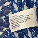 Vtg Y2k Retro Mossimo Sheer Dove Novelty Print Blouse Preppy Coastal Capsule XS Blue Photo 6