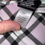 Torrid  Plaid Flannel Hooded Anorak‎ Jacket in Pink White Black Sz 3X Plus Photo 7