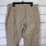 Ann Taylor Women's Corduroy Paisley Print Pants Khaki High Rise Straight Size 14 Photo 3