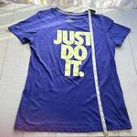Nike Purple Just Do It Short Sleeve T-Shirt Size XL Photo 3
