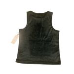 Juicy Couture  Bling Logo Velour Racerback Tank L Black Sleepwear Y2K‎ Crop NWT Photo 1