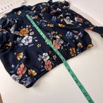 Liberty Love Floral Ruffle Cold Shoulder Cropped Top Size Lg Y2K Coquette Indie Photo 9