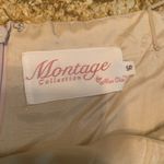 Montage Collection Mon Cheri Maxi Dress & Vest Beige Embroidered Beaded Size 16 Photo 9